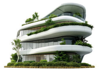 PNG Futuristic eco-friendly modern architecture