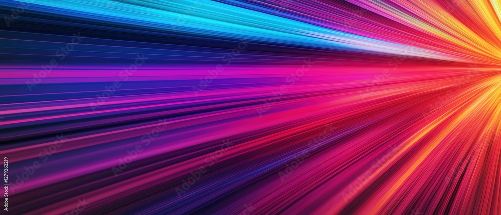 Poster vibrant rays of light creating a colorful abstract background for artistic designs.