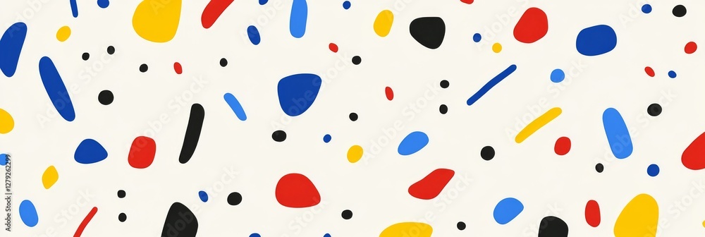 Poster abstract colorful shapes pattern design: a vibrant and modern art background