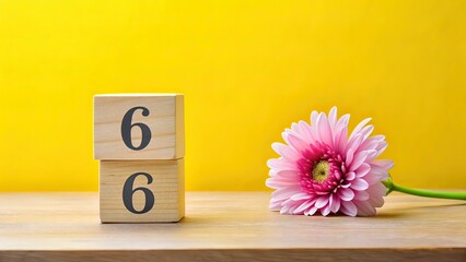 Minimalist Floral Still Life: 6 July on Wood