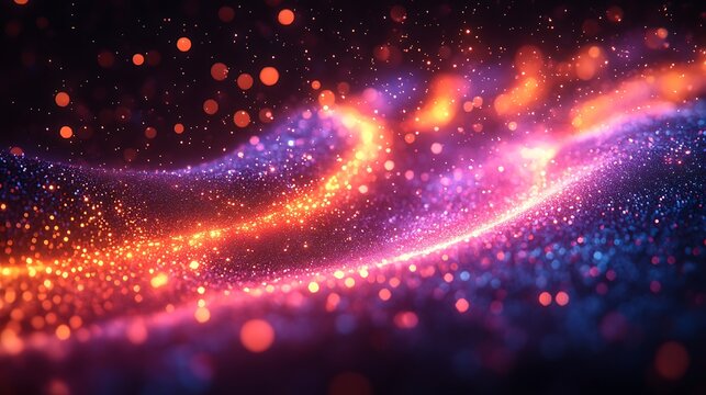 Fiber optic cables glowing brightly with moving light representing fast and efficient data transfer