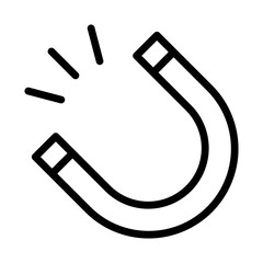 Fridge Magnet Vector Line Icon Design