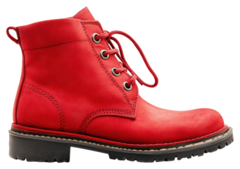 PNG Boots footwear shoe red.