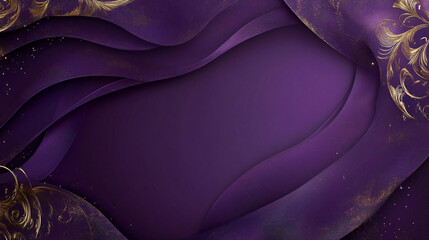 Abstract background composed of swirling shapes in a vibrant purple hue