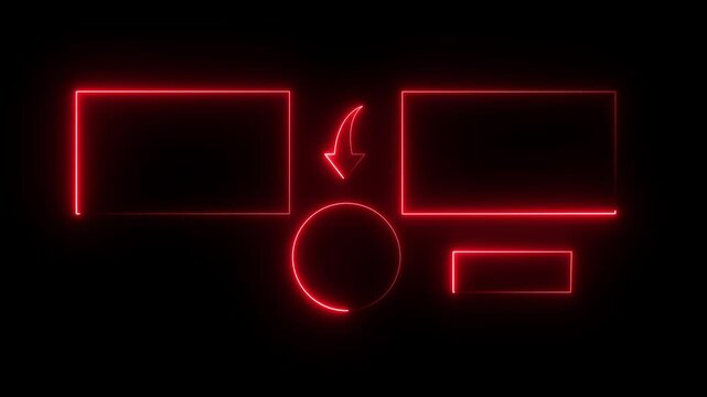  Subscribe button and outro for gaming and video channels Youtube End screen animation. neon glowing end screen - Powered by Adobe