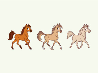 Vector Illustration of a Horse Design