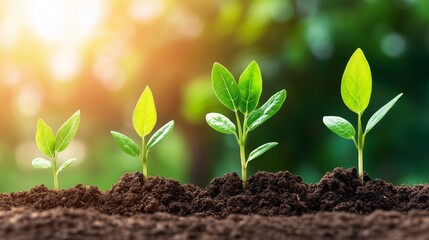 Earth day celebration growing plants for a sustainable future