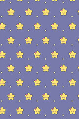 Little Star and glitter (Purple)