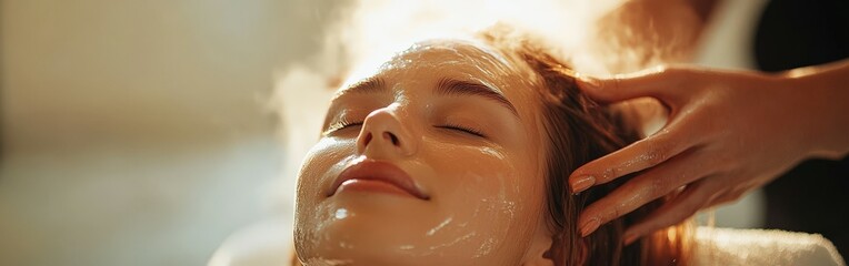 Relaxing head spa experience promotes wellness and rejuvenation