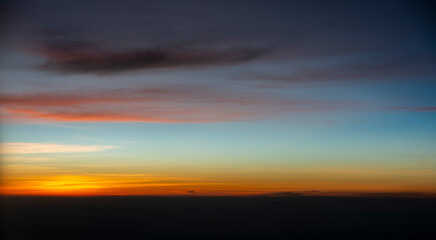 an evening sunset in Bangkok Thailand