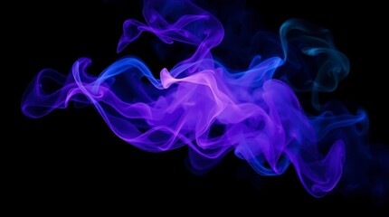 Abstract Purple and Blue Smoke Art Background Image