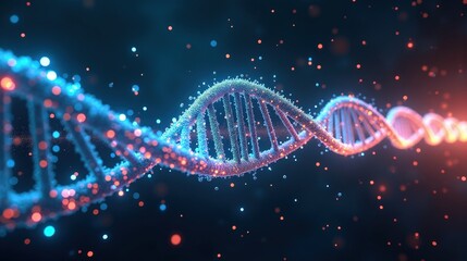 "Abstract Art as a surreal AI entity evolving endlessly, strands of luminescent DNA merging with digital neural circuits, cybernetic organisms forming an infinite intelligence web