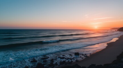 Obraz premium sunset over the sea
