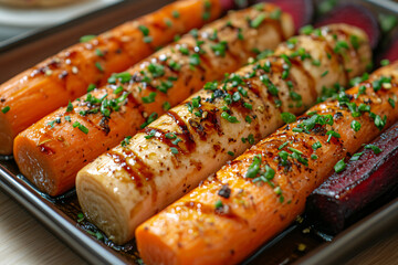 Gourmet Roasted Carrots with Fresh Herbs: A Vibrant and Wholesome Plant-Based Side Dish