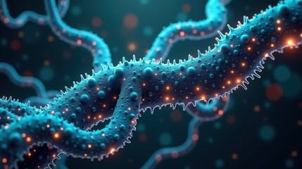 "Abstract Art merging artificial intelligence and organic life, biomechanical veins filled with luminous code, fractal-based intelligence structures, deep neural patterns forming an evol