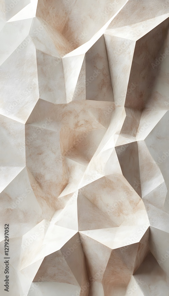 Poster abstract background features angular planes with texture and dimension