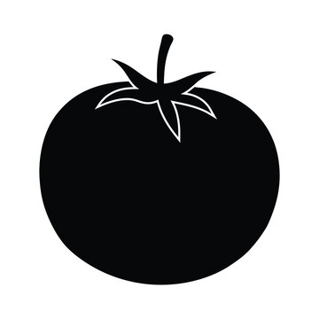recommend clip art: tomato vector illustration silhouette isolated on a white background