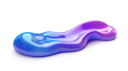 Obraz premium Abstract 3D iridescent liquid shape against black background. A vibrant, fluid abstract design showcasing luminous colors swirling together in dynamic movement against a dark backdrop.