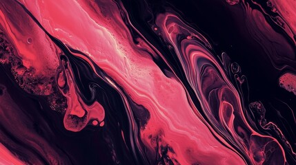 Obraz premium Stunning abstract art print. A high-quality photo of an original abstract painting, capturing the smooth marble-like texture created on high-quality paper.