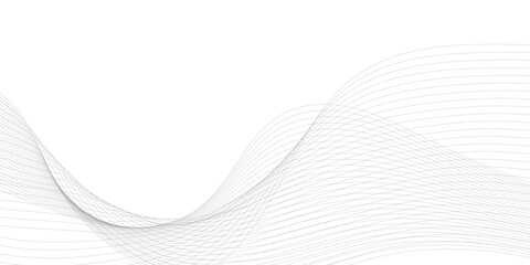 Abstract grey smooth element swoosh speed wave modern stream background. Abstract wave line for brochure, flyer, banner, template, wallpaper background with wave design. Abstract business wave lines.
