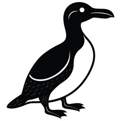 great auk vector illustration