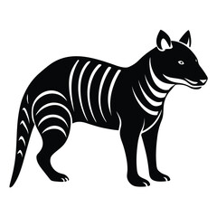 tasmanian tiger vector illustration