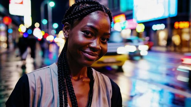 The Woman in Urban Lights