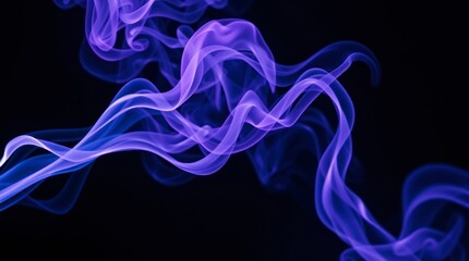 Abstract Purple Smoke Photography Dark Background
