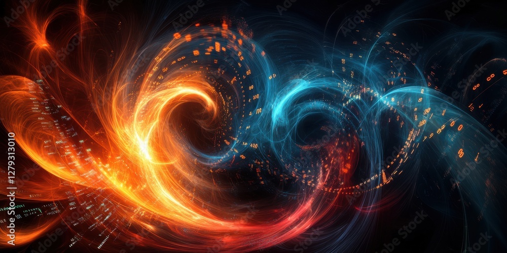 Poster abstract financial data visualization in digital space a virtual analytical perspective