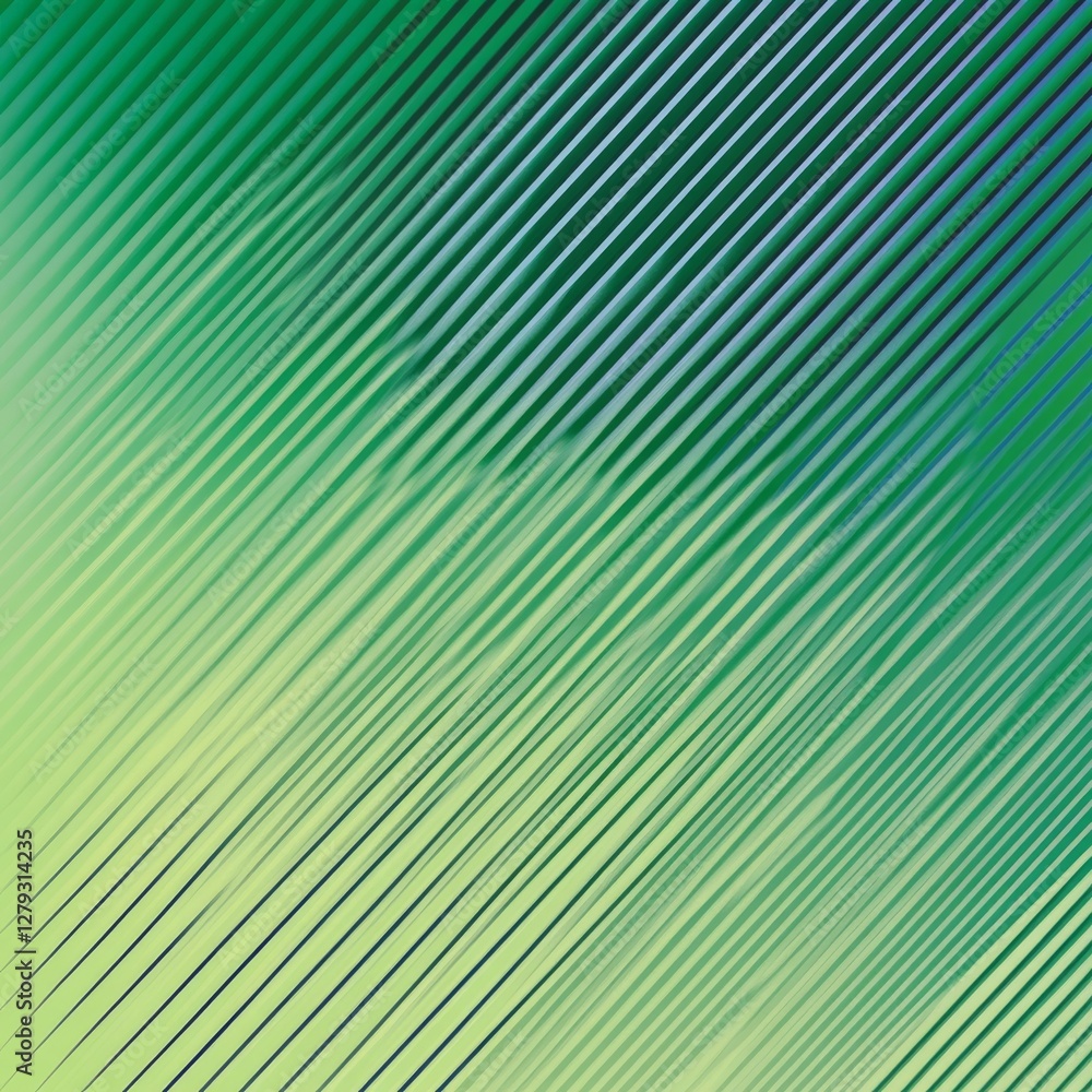 Poster Abstract Green Gradient Diagonal Lines: A Textured Minimalist Background with Subtle Color Variations