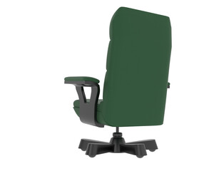 Fototapeta premium Tufted Leather Recliner Chair isolated on background. 3d rendering - illustration