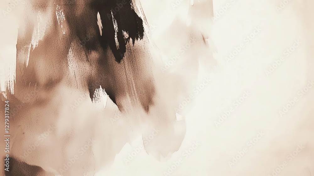 Aufkleber a beautiful abstract painting with soft tones and flowing patterns for creative design.