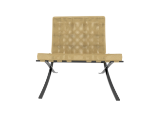 Modern Lounge Chair with Tufted Cushion