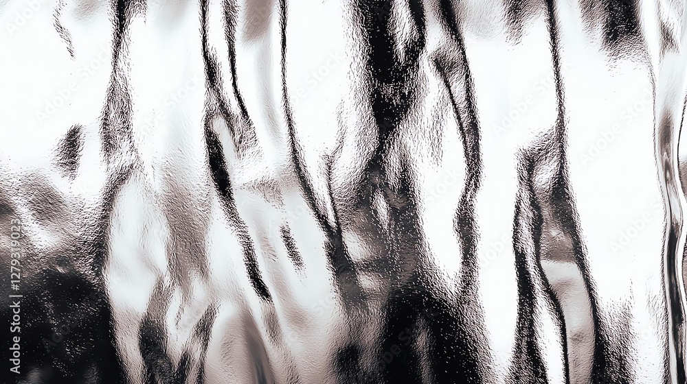 Poster abstract metallic texture with flowing lines and a shiny surface.