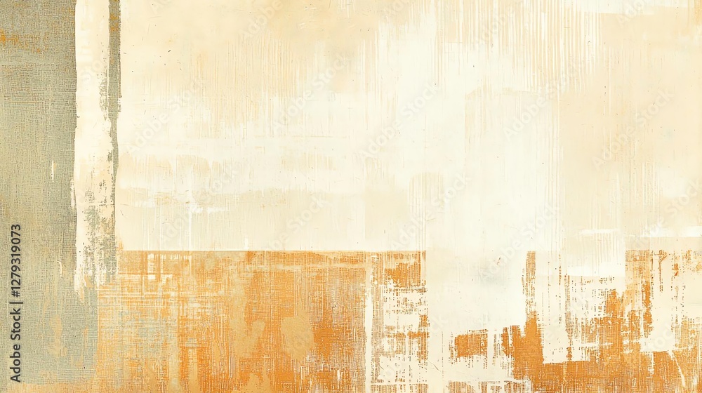 Poster abstract minimalist background with soft colors and textured brush strokes.