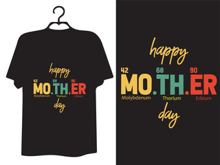 Text, hand lettering Happy Mother Day T shirt Design. Mothers day t-shirt. Mother's Day element vector, lettering Mom t-shirt.