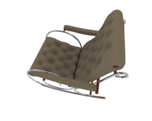 Lounge Chair  isolated on background. 3d rendering - illustration