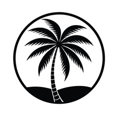 palm tree icon vector illustration