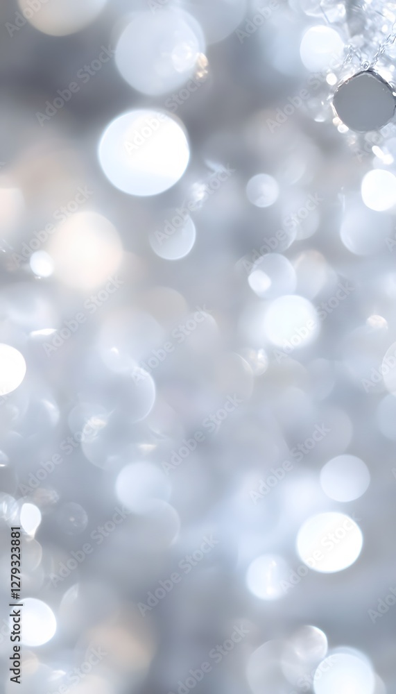 Poster soft focused image of shimmering highlights and bokeh sparkles