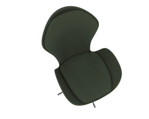 Lounge Chair with Curved Design isolated on background. 3d rendering - illustration