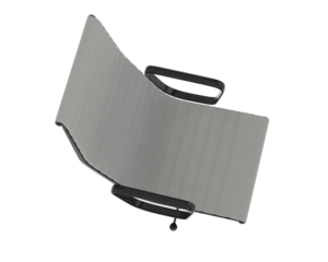 Ornate Metal-Framed Reclining Lounge Chair isolated on background. 3d rendering - illustration