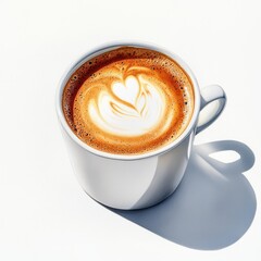 Savoring silky oat milk cappuccino delight cozy  beverage photography warm indoor setting side view latte art inspiration embracing comfort and flavor