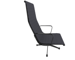 Ornate Metal-Framed Reclining Lounge Chair isolated on background. 3d rendering - illustration