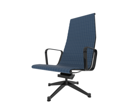 Ornate Metal-Framed Reclining Lounge Chair isolated on background. 3d rendering - illustration