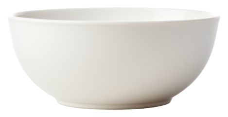 PNG White empty bowl porcelain pottery white.