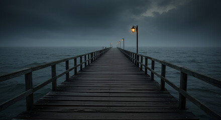 Obraz premium Dark pier