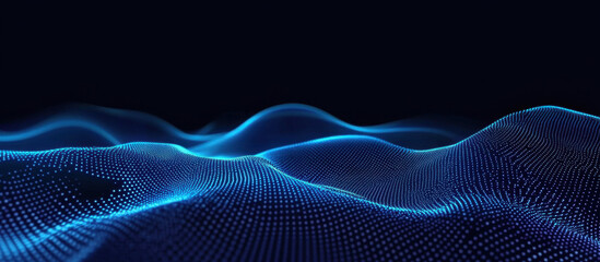 Fototapeta premium Big Data Vizualisation concept. Information represented as a High Tech Futuristic Particle Network. Abstract background. 3D render 