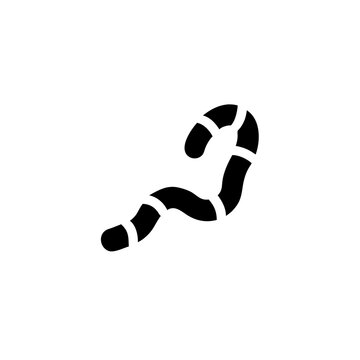worm pictogram on transparent background 
