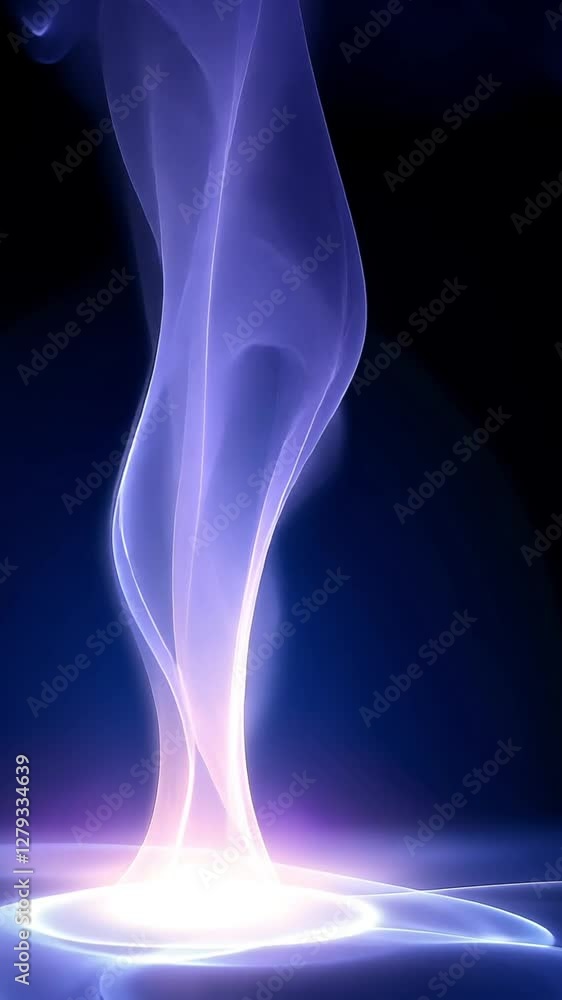 Poster abstract light swirling upward with a soft glow, creating a serene atmosphere. ideal for projects fo