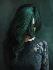Fototapeta premium Dark Fantasy Portrait Mysterious Woman Photography